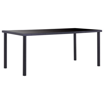 Searcy Glass Top Metal Base Dining Table