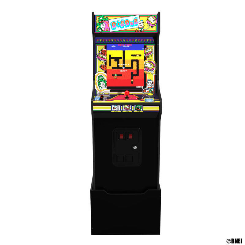 Arcade1up Dig Dug Bandai Namco Legacy Edition Arcade With Riser And Light-up Marquee