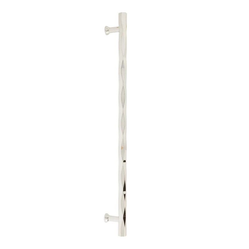 Poignée de porte de douche en verre Emtek Tribeca (GBTB), Nickel poli, 18"