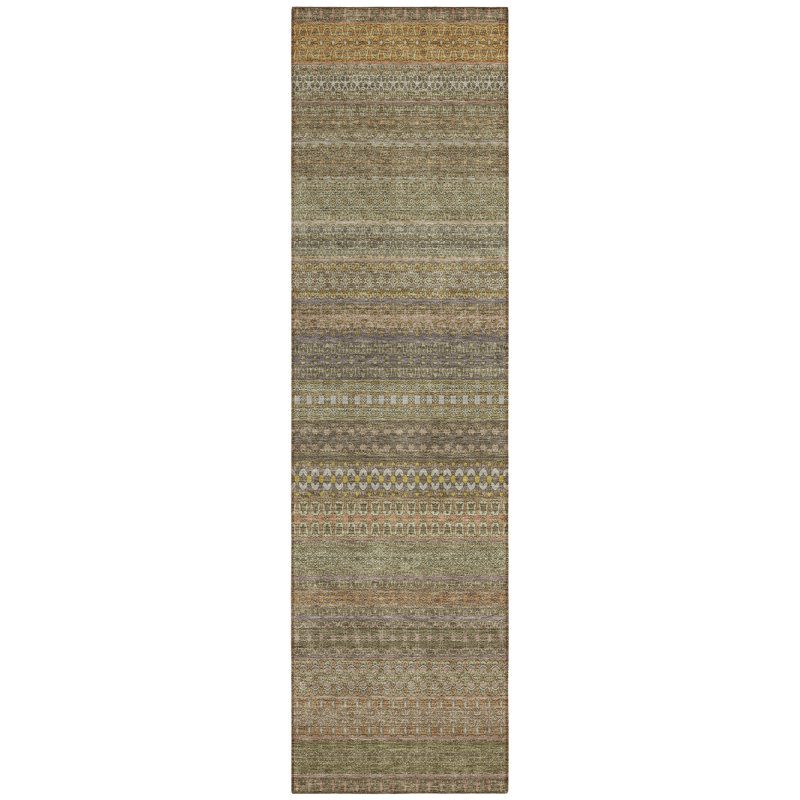 Tapis intérieur / extérieur Kinslee, Tapis de couloir 2 pi 3 po x 7 pi 6 po