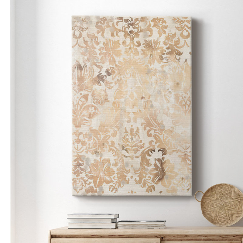 Noyer damassé II - reproduction sur toile tendue, H 60 po x l 40 po x P 1,5 po