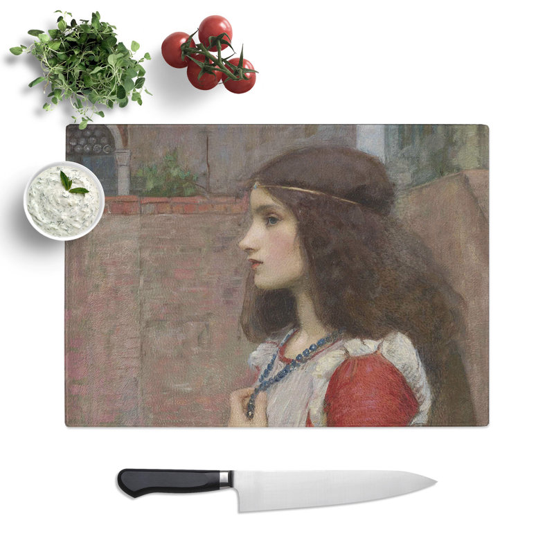 Juliet by John William Waterhouse Chopping Board, 0.4cm H x 28.5cm W x 39cm L