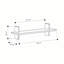 Ares Modern Wall Mounted Floating Shelf-21655990