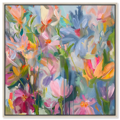 Ethereal Flower Canvas Floral Abstract Art by Art Remedy