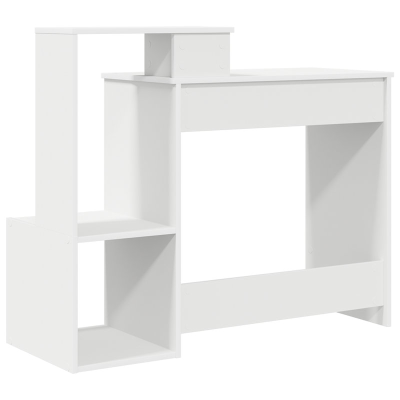 Computer Desk Engineered Wood, MDF Medium, White