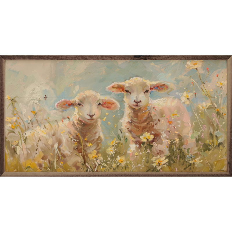 Spring Lambs par Design Studio, H 8 po x l 16 po