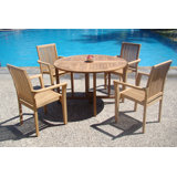 Lua Outdoor 5 - Piece Teak Dining Set