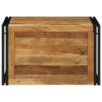 Storage Box with Storage Brown and Black Home Living Room Organizer