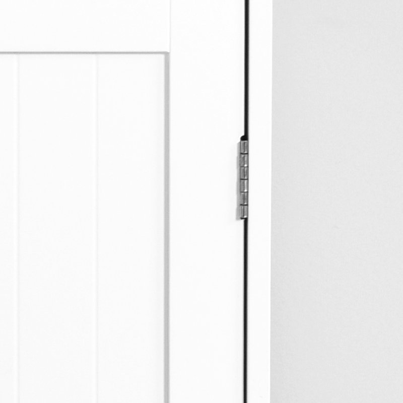 Armoire de rangement de salle de bain blanche avec tablette réglable - tiroirs pour l'organisation, la construction moderne et les tiroirs, matériau solide pour une utilisation à long terme