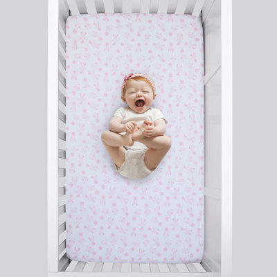 NoJo Disney Minnie Mouse Be Happy Fitted Crib Sheet