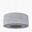 Yaqub 1 - Light Grey Drum Pendant-1345369576