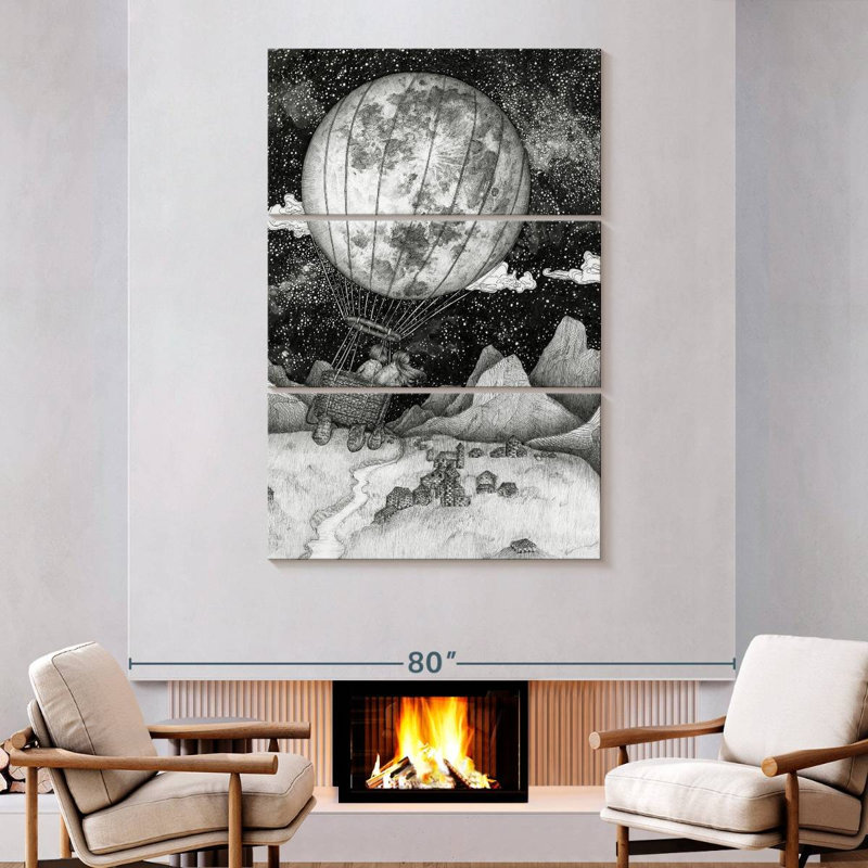 Mehar Moon Balloon, 74" H x 48" W
