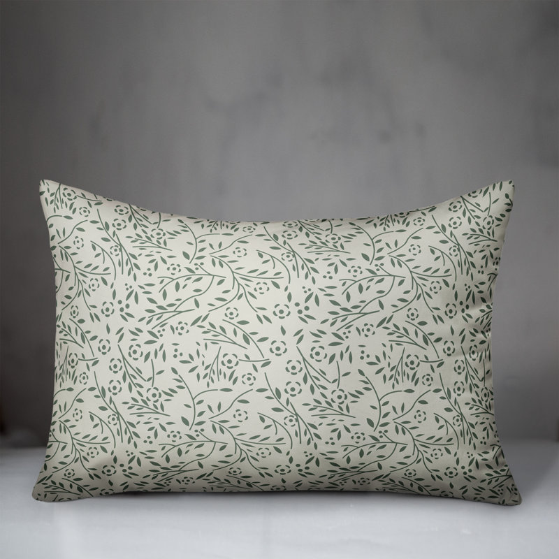  Housse et insert pour coussin floral d'extérieur, Blanc
