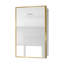 Armoire à pharmacie murale 16 po x 28 po à fixation murale ou encastrée avec miroir