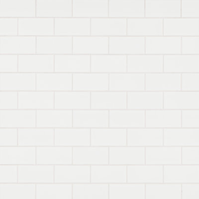 Illume Cloud White 3 in. x 6 in. Glossy Ceramic Wall Tile