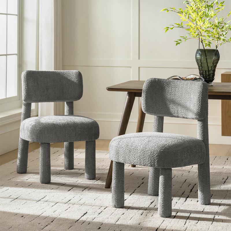 Chaise rembourrée Cherry, Gris