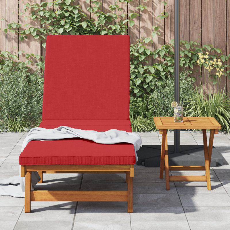 Chaise longue vidaXL en bois d'acacia massif, Taupe