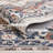 Octavia Distressed Vintage Oriental Ivory Machine Washable Area Rug, Octavia Brick-868409231