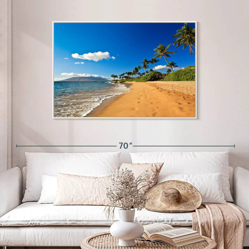 Vail Wailea, Cadre flottant blanc, 46 po x 31 po