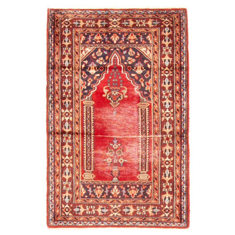 Tapis rouge Kashmir 2 pi 2 po x 3 pi 3 po