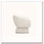 Chaise pivotante Boucle, structure en bois massif