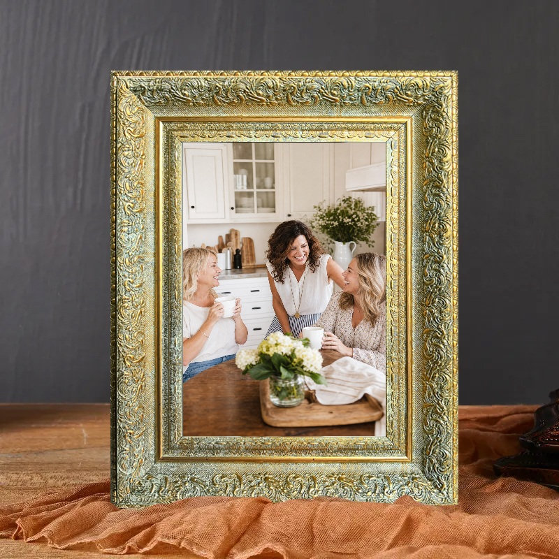 Cadre photo 3 pièces or antique pour photos et cadeaux d'anniversaire 5 "x 7", Antique Gold, 3, L 5 po x H 7 po