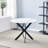 Round Metal Base Dining Table