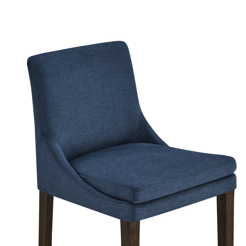 Niara Upholstered Counter & Bar Stool, Bar Stool (30” Seat Height), Navy