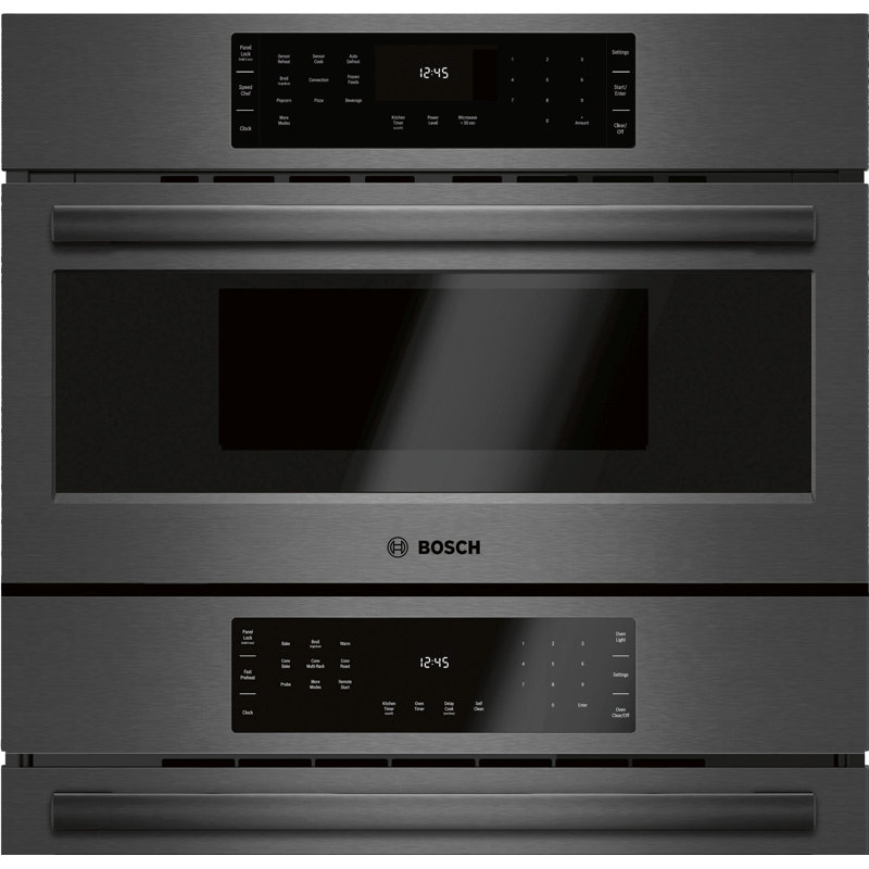 Four électrique à double paroi à convection autonettoyante 30 po 800 Series, Acier inoxydable noir