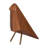 Mahmooda Modern Wooden and Metal Bird Figurine Crafted from Mango Wood and Brass Accents - Contemporary Decorative Sculpture for Shelf or Tabletop Display