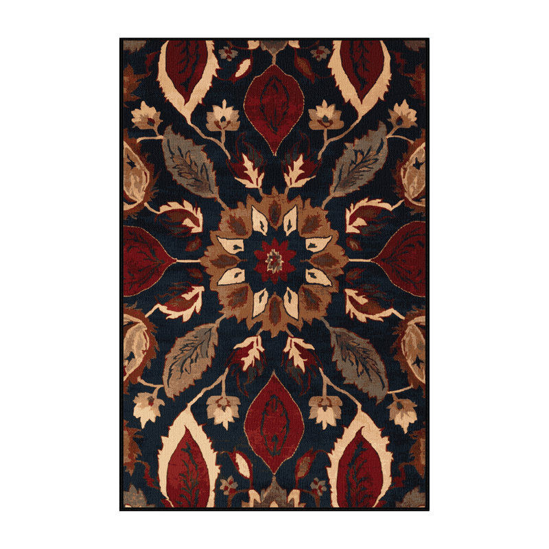 Washable Persian Melon Fruits Area Rug, Rectangle 5' x 7'