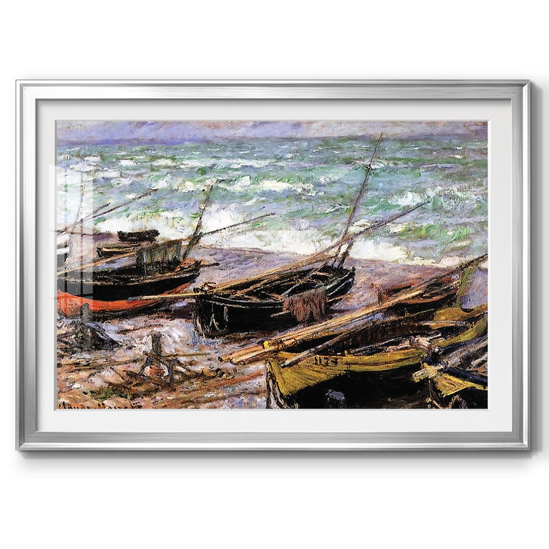 Pêche, 1885, impression sur papier, Argent, H 19 po x l 27 po x P 1,5 po