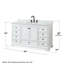 Ensemble de meuble-lavabo simple 60 "avec miroir Deborah-40064855-80200770