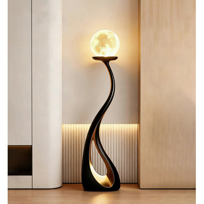 French Antique Resin Led Lunar Lamp Decoration Item