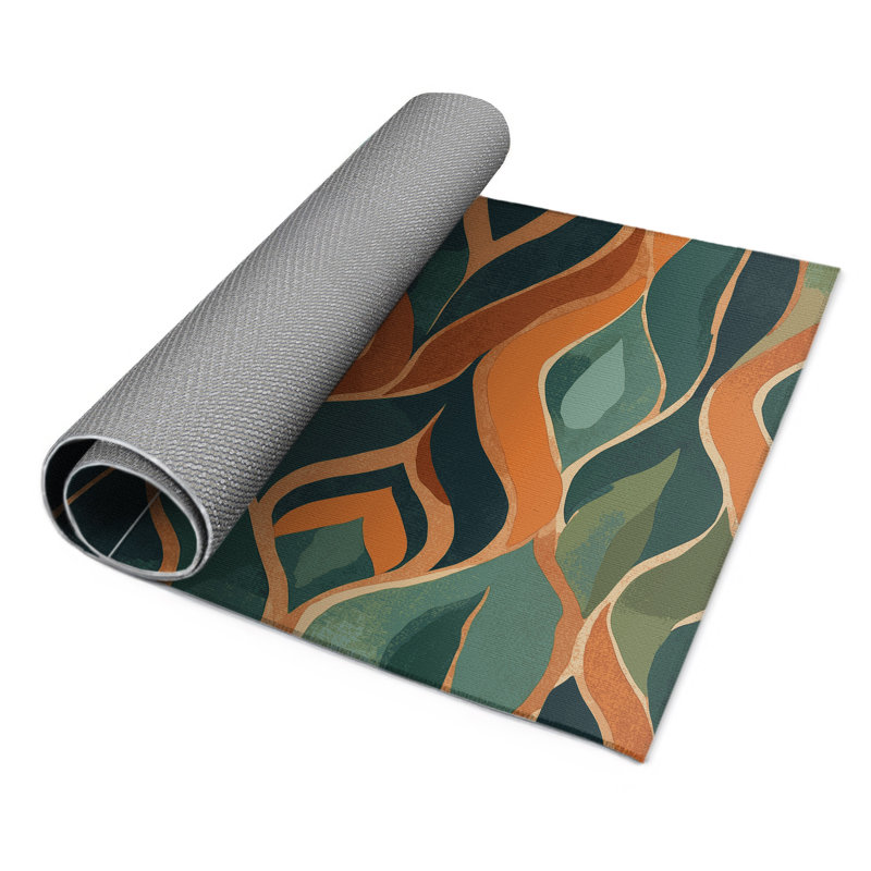 Forest Prime Mosaic Indoor And Outdoor Area Rug, Rectangle 8' x 10'