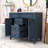 Modern Bathroom Vanity with Top Sink, Storage Cabinet with Soft Closing Doors and Drawers-135556938