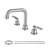 Widespread 2-handle Bathroom Faucet with Drain Assembly-62233812