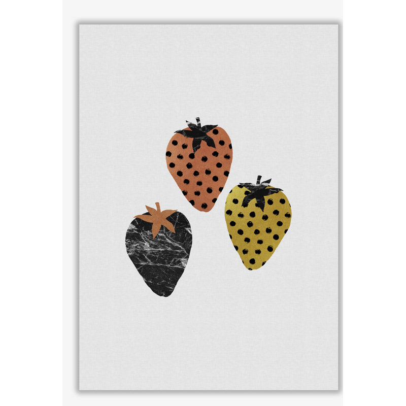 Strawberries - Print, No Frame, 85 cm H x 60 cm W x 1 cm D