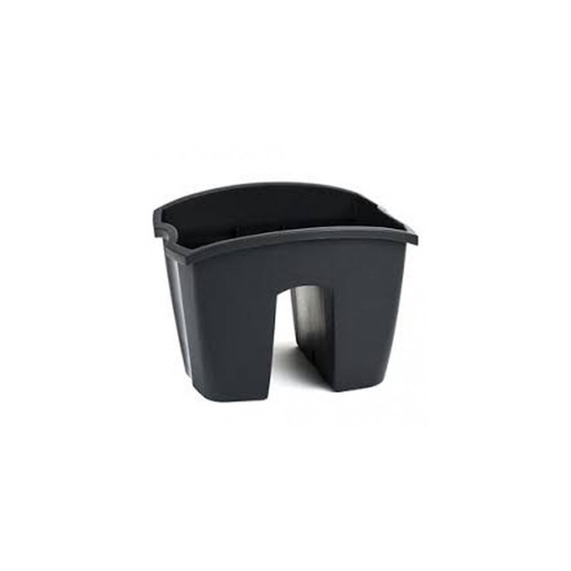 Railing Planter, 20,1cm H x 27.8cm W x 24.2cm D, Black
