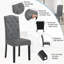 Norge 49cm H Velvet Upholstered Parsons Chair-949380478