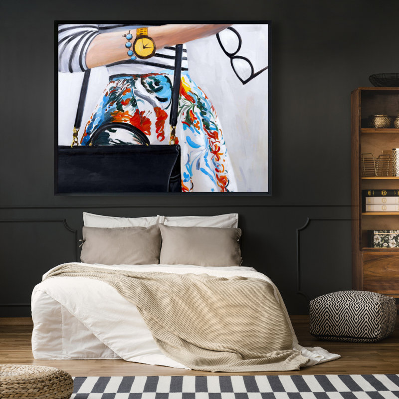 «Fashionable Woman With Glasses» sur toile