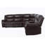 Ensemble de canapé modulaire inclinable en cuir L