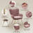 Plush Velvet Upholstered Armchair with Metal Legs-1684486176
