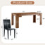 Ensemble de table de salle à manger (doit inclure à la fois la table et la chaise), ensemble de 7 pièces en MDF Modern Home