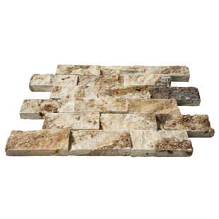 Tuile de mosaïque 2 po x 4 po split face Scabos