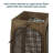 Brown Arched-leg Mesh Design Lampshade