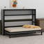 Lit escamotable avec tablettes, lit escamotable en métal au design pliable et peu encombrant