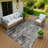 Machine Washable Indoor/Outdoor Derrick ACN2236 Abstract Rug-774526089