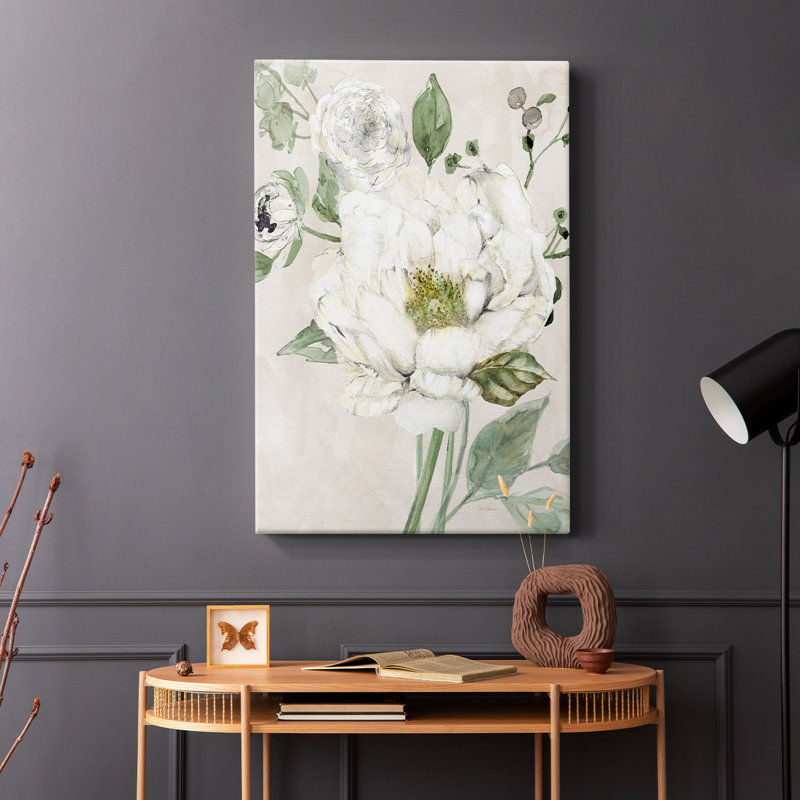 Garden Elegance II -Galerie enveloppée Cavas, H 18 po x l 12 po