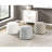 Multi-Color Chenille Fabric Pouf With 5.03 Lb Product Weight 18 In. Package Width Cylindrical Upholstery